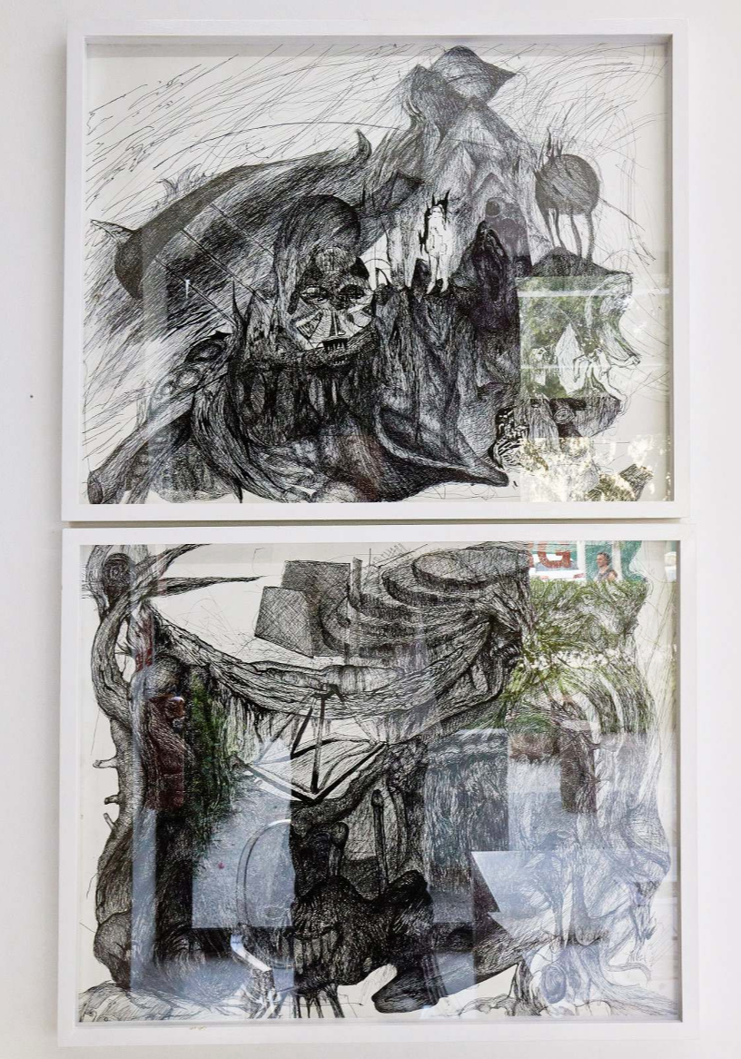 Criaturas de Adentro y Criaturas de Afuera | 
2022 |
61.5 x 76 cm c/u | Tinta sobre papel (bolígrafo) | 