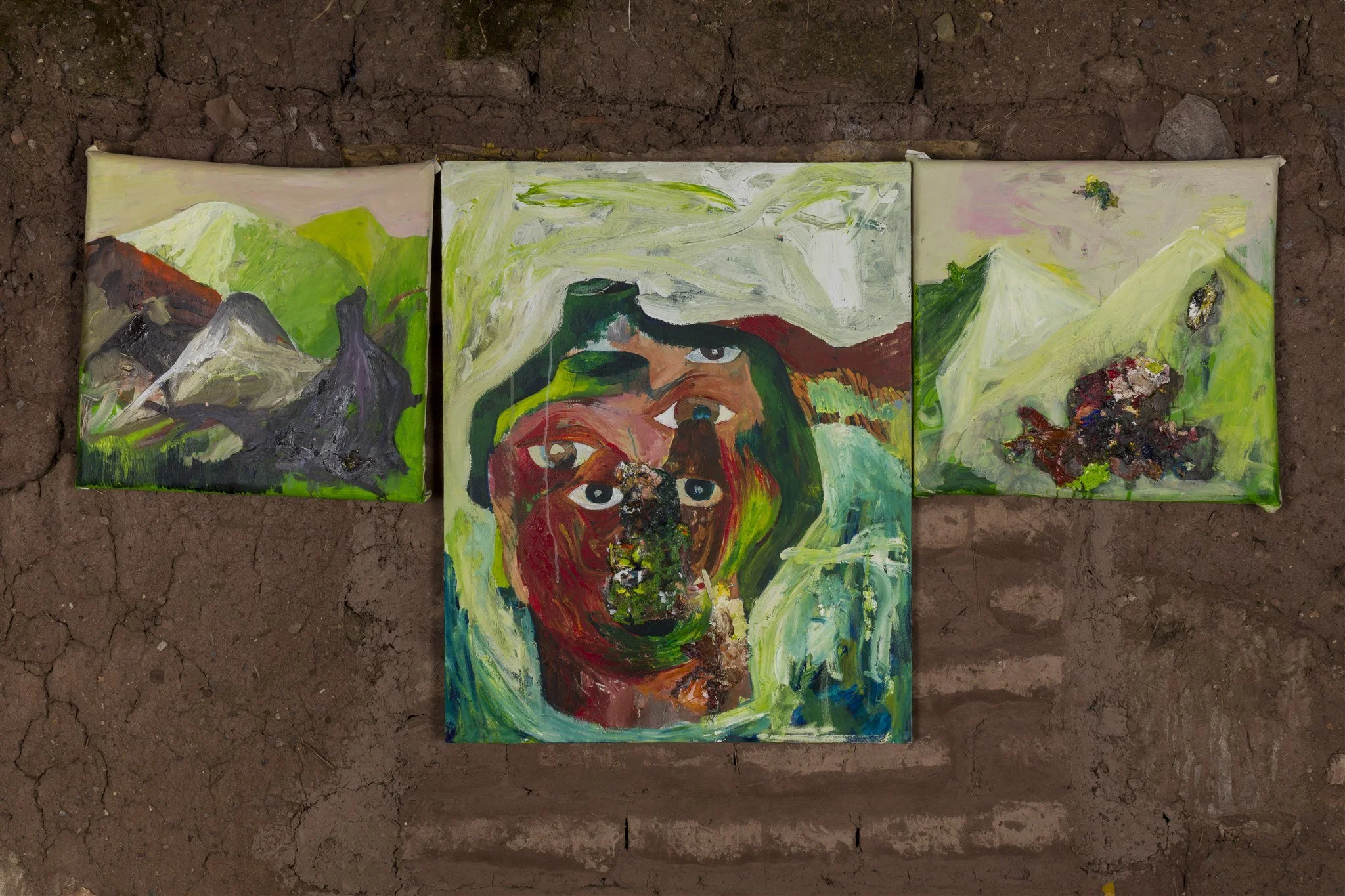 New work in the studio, Selfportrait on Strike, 2025