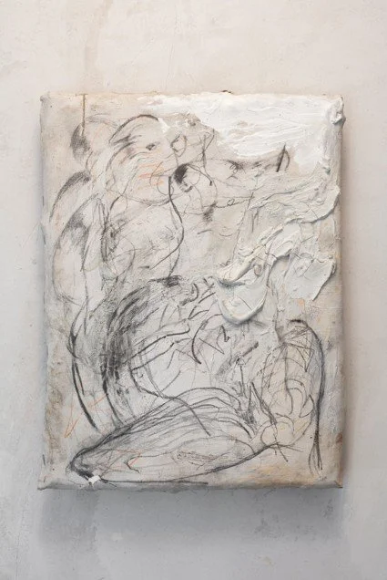 GRITO.

Grafito, briston, carboncillo, masilla, yeso, oxido

38.5 x 30 cm

2023