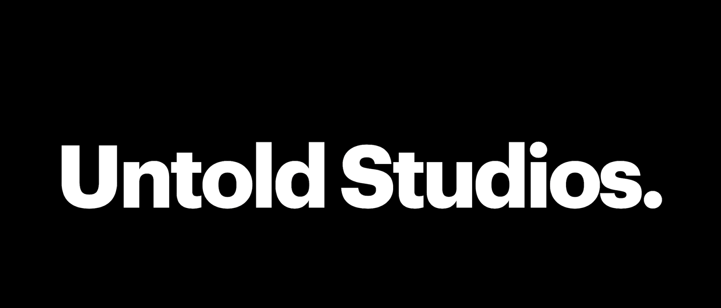Untold Studios logo in black and white.