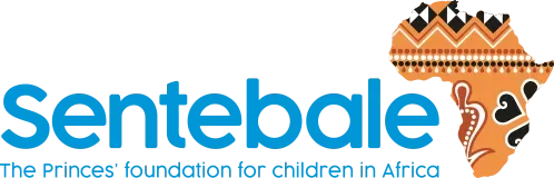 Sentebale logo with a stylized African mask above the text.