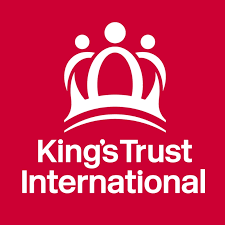 King's Trust International logo with three stylized figures and text on a red background.