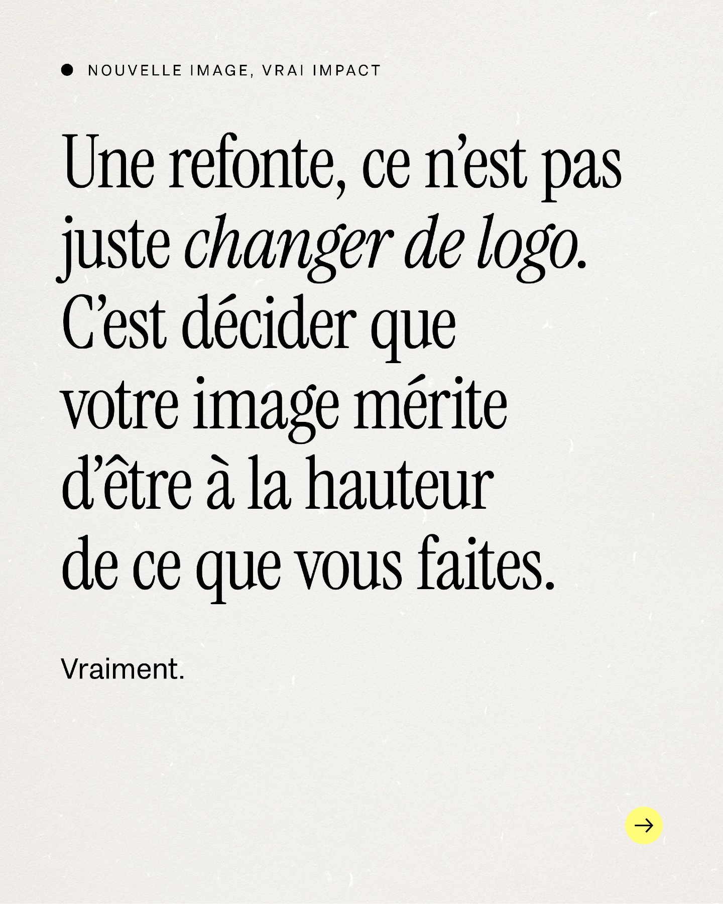 Une refonte d'identit&eacute; visuelle, c'est bien plus qu'un nouveau logo. C'est une d&eacute;cision strat&eacute;gique pour que votre image raconte enfin ce que vous avez mis des ann&eacute;es &agrave; construire.

#identitevisuelle #directionartis