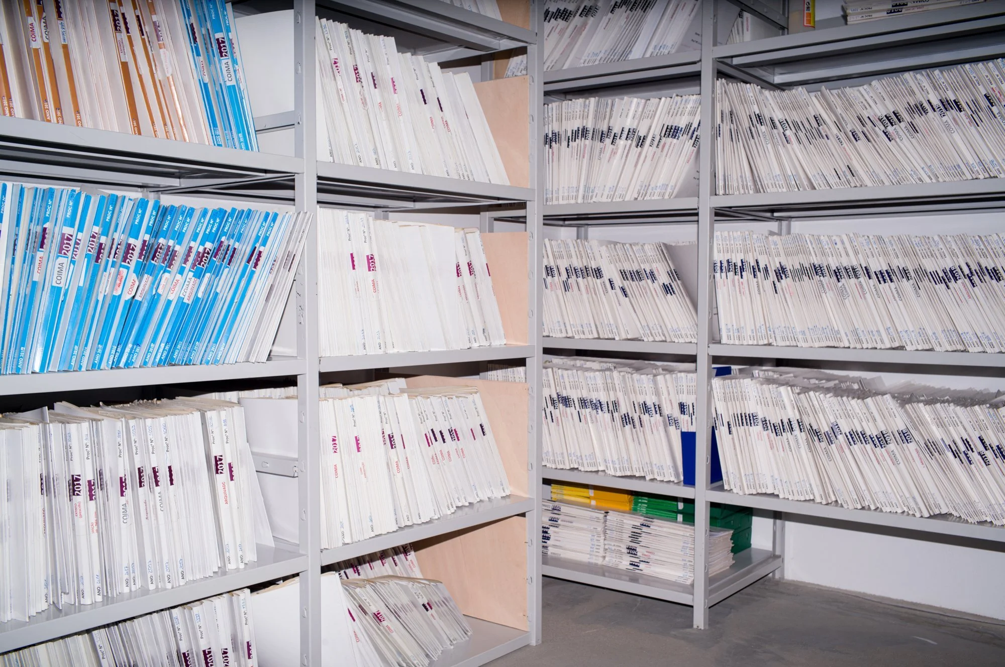  Case files of Lisbon's Dissuasion Comission are stored in their office in Praça de Espanha, Lisbon, Portugal. 27th of October 2023 