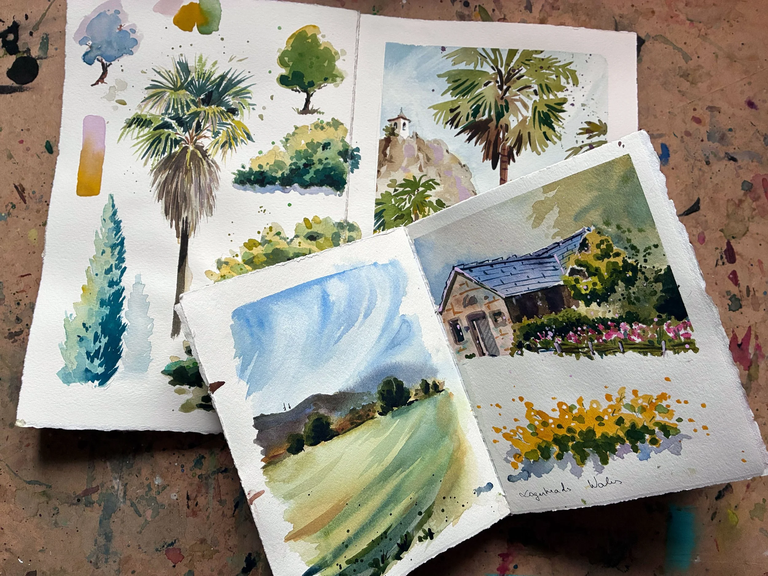 Making my own watercolour sketchbook