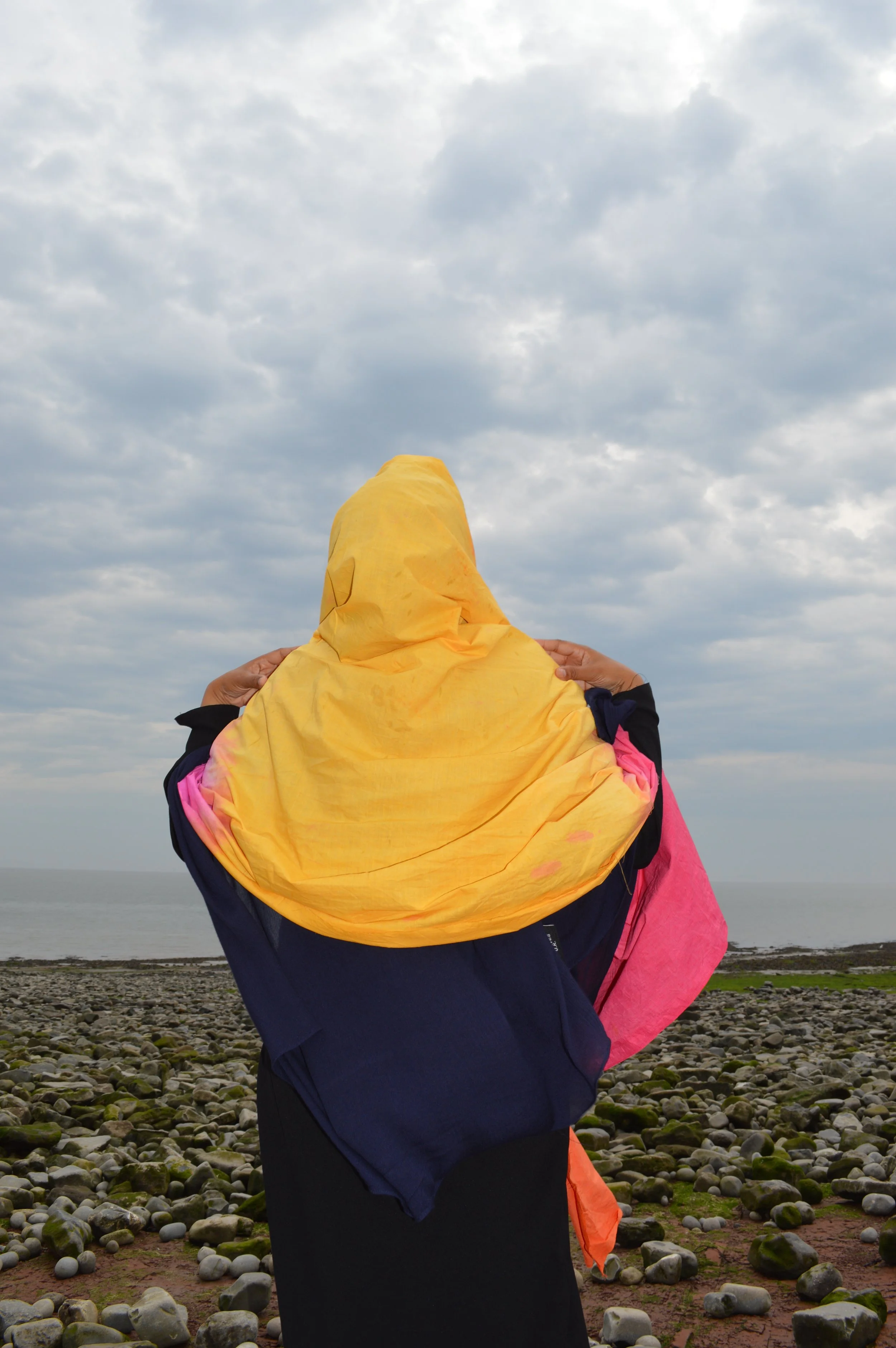 Ncheta 2023-24
Created and designed by Aurora Trinity Collective and supported by Artes Mundi.`A large scale textile cascade across the length of the Glynn Vivian Gallery atrium. Alongside the installation, multilingual audio recordings played.This i