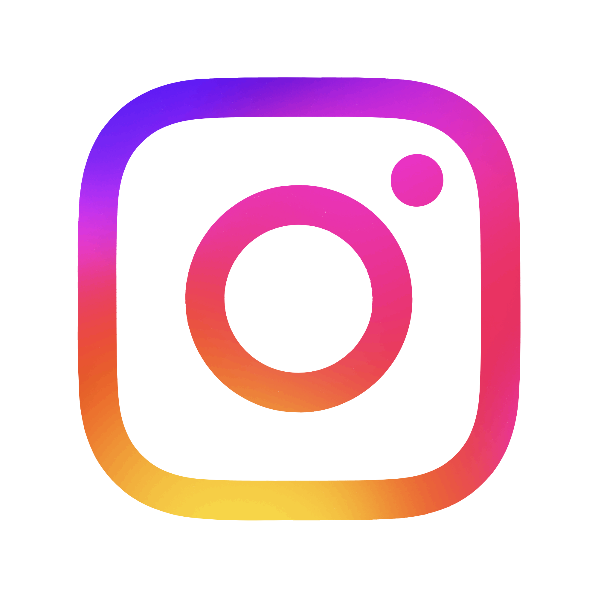 Das Bild zeigt das Instagram-Logo, das in Farben des Farbverlaufs von Lila über Pink bis Orange gehalten ist.