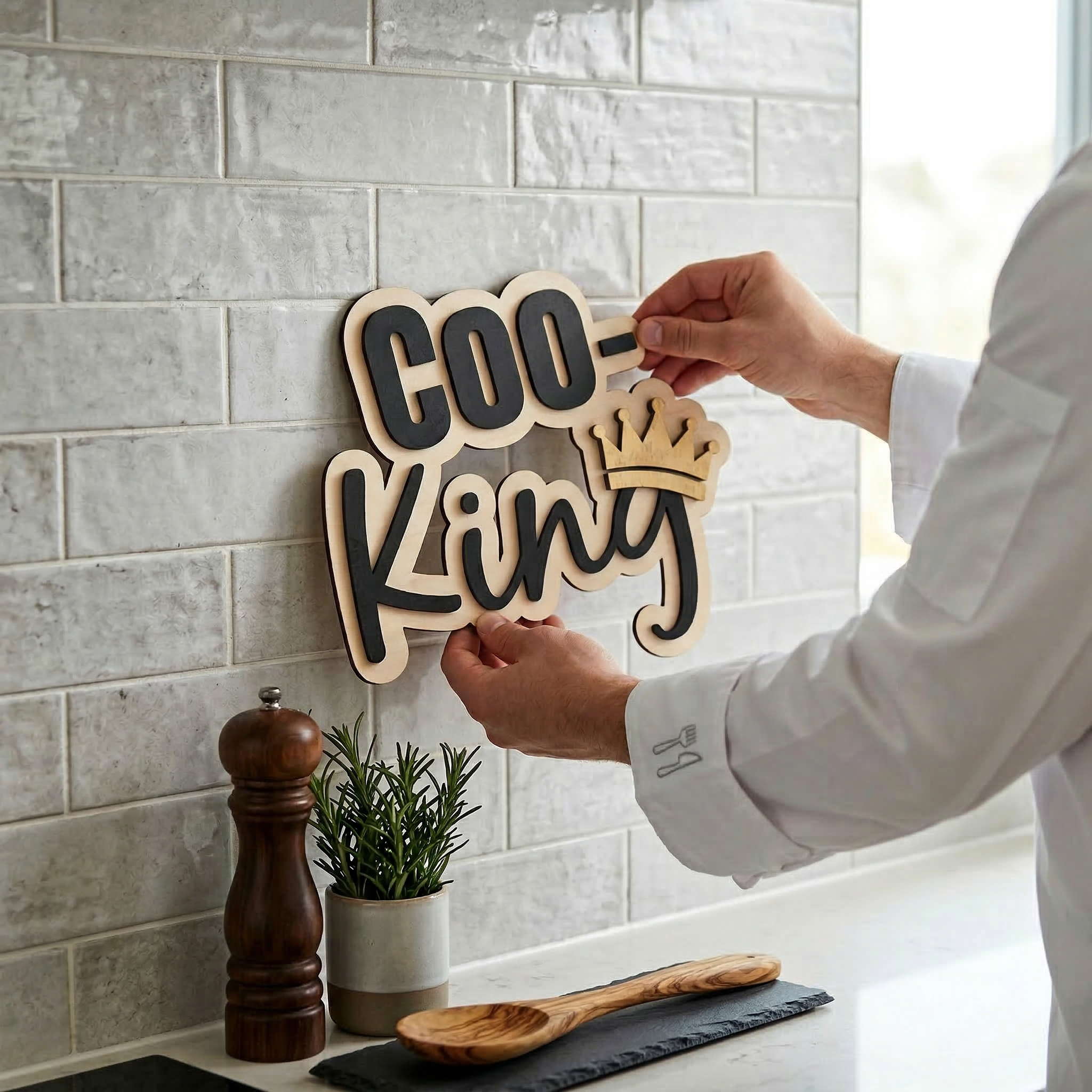 Küchen Wanddeko „Coo-King“