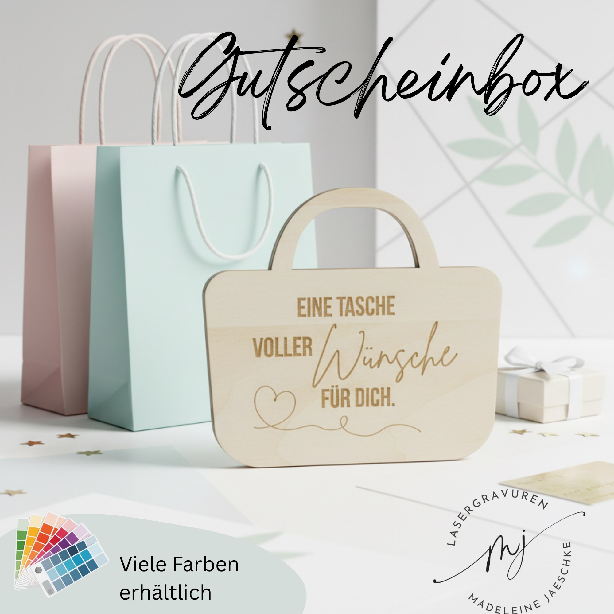 Personalisierter Gutscheinhalter Shopping Bag