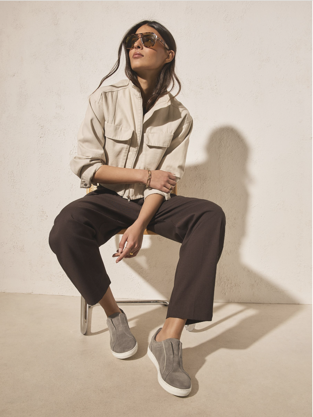 Neutral Forever Comfort Leather Slip On Trainers - Y98193.png