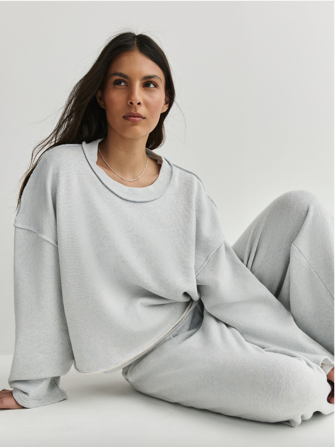 American Vintage Grey Dantown Sweat Top C - V57588.png