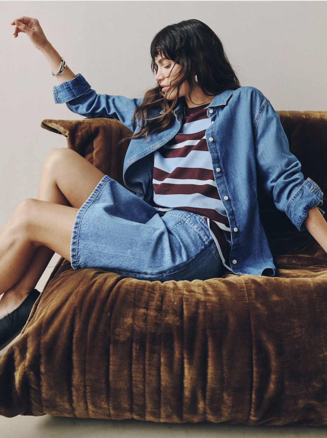 Light Blue Mini Denim Skirt Crop - v06537.png