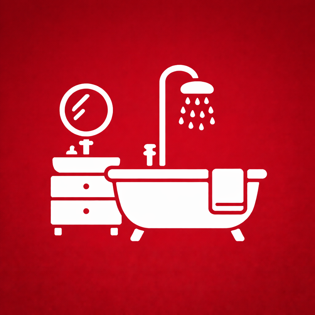 Piktogramm einer eines Badezimmers