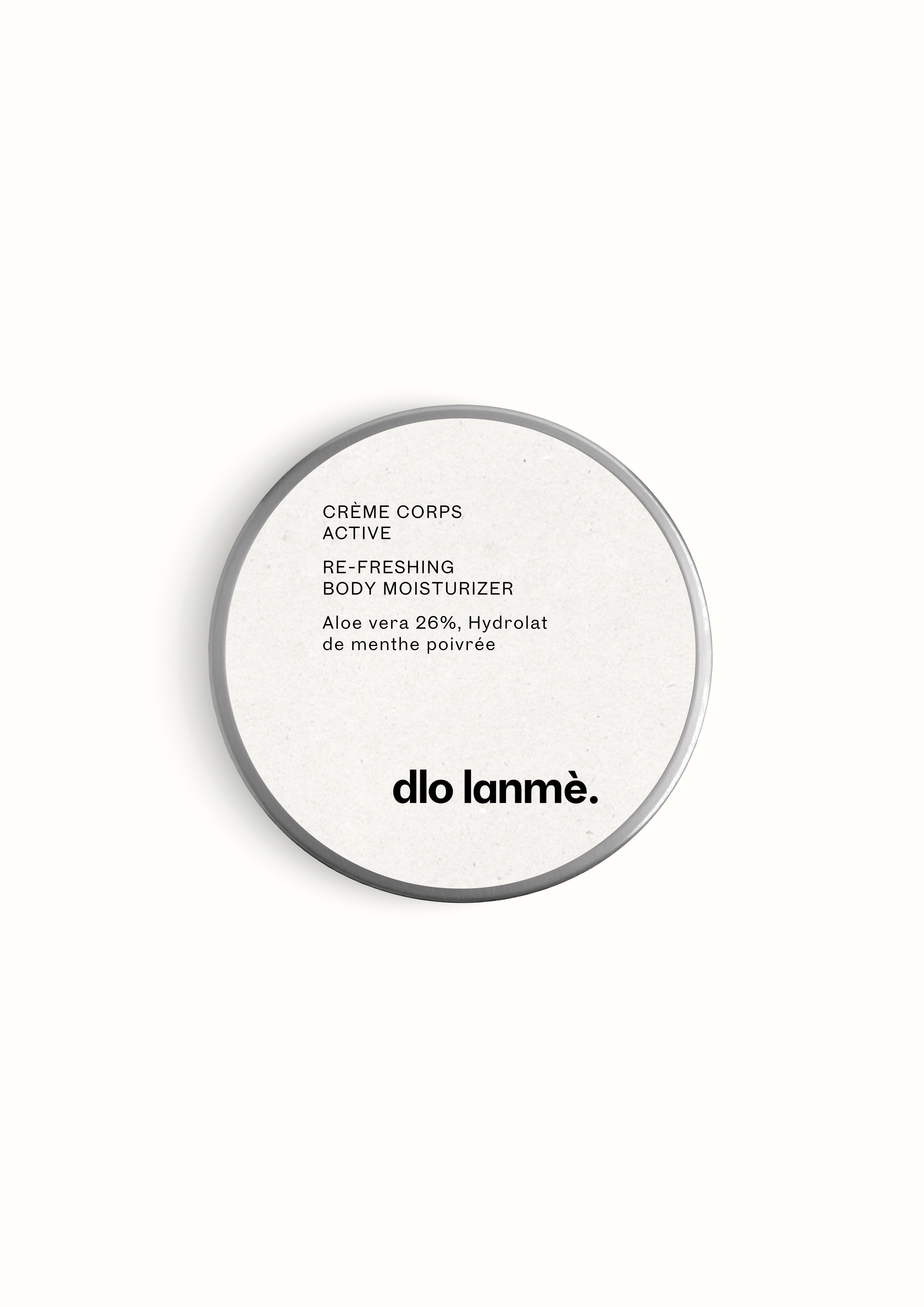 Crème Corps Active — Aloe vera 26%, Hydrolat de menthe poivrée