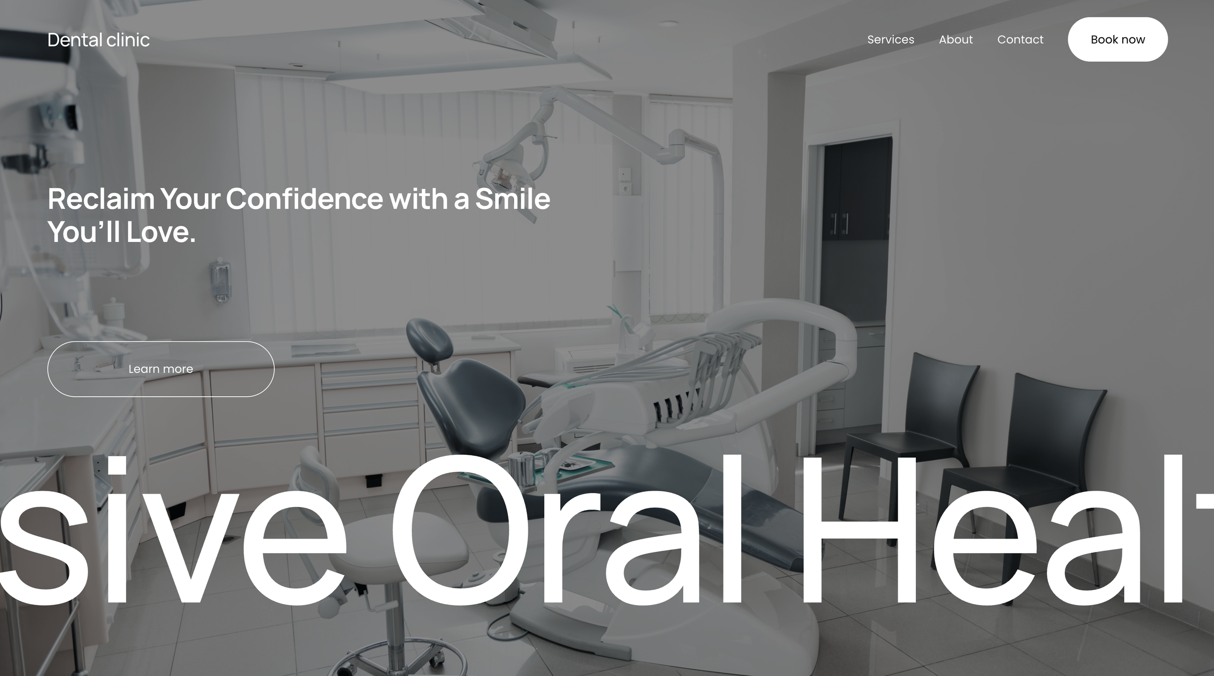 custom dental clinic website design developed by B&T Development