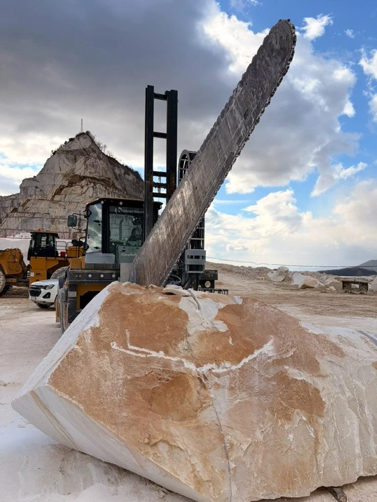 It's always such a treat to visit a quarry.

No matter how many times we do it, the scale is always remarkable.

It's one thing to see a finished slab. It's another to stand where the material began and appreciate the journey it takes before finding 