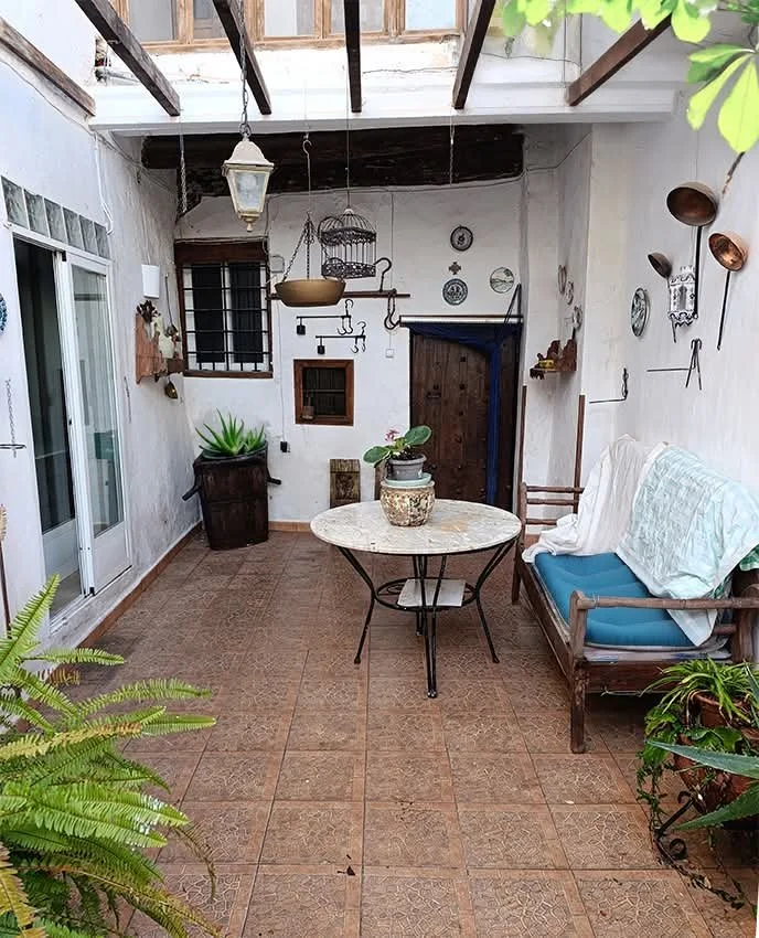 Welcoming home entrance in typical Andalusian style