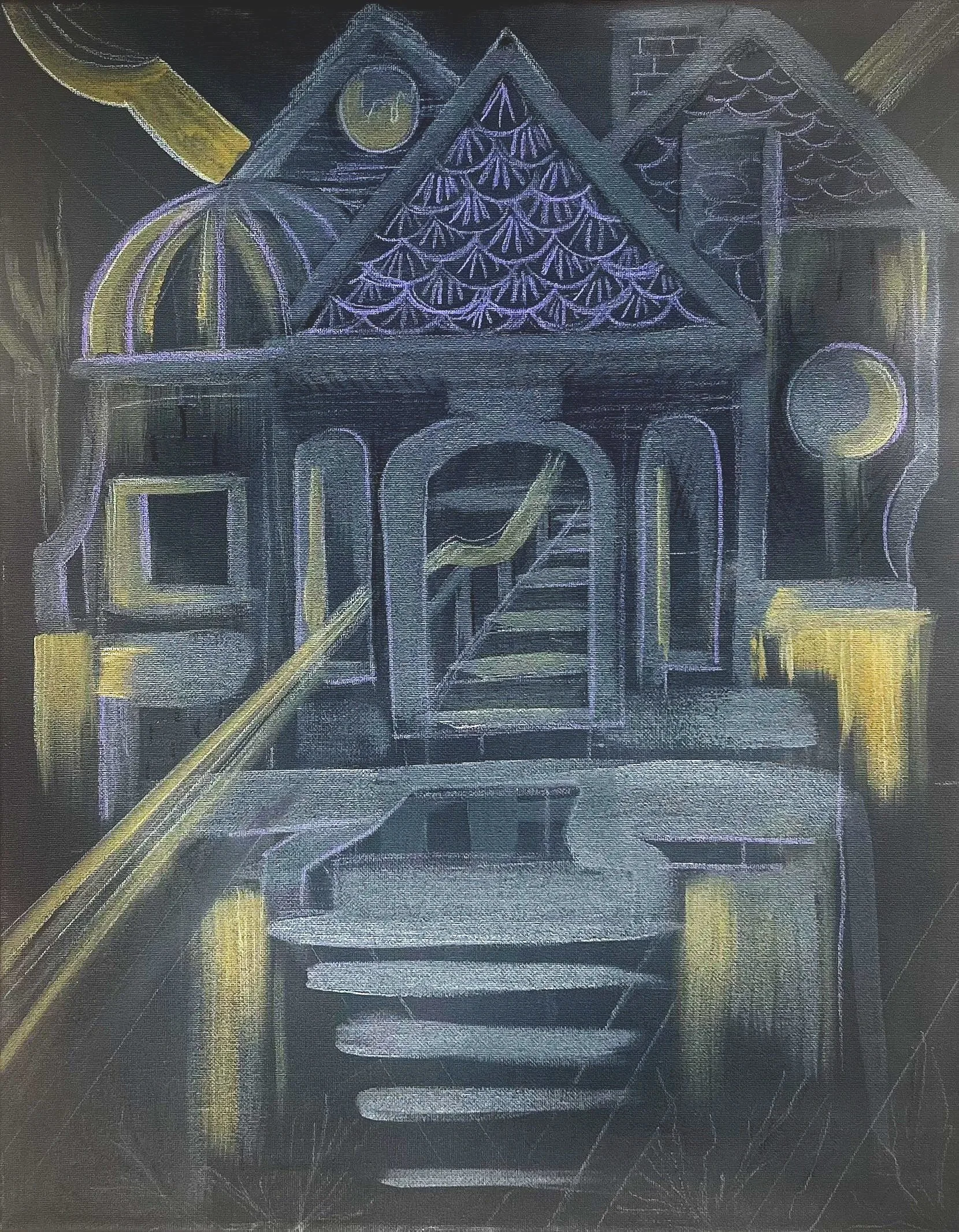 Portal; 
Mixed media on canvas; 16" X 20"