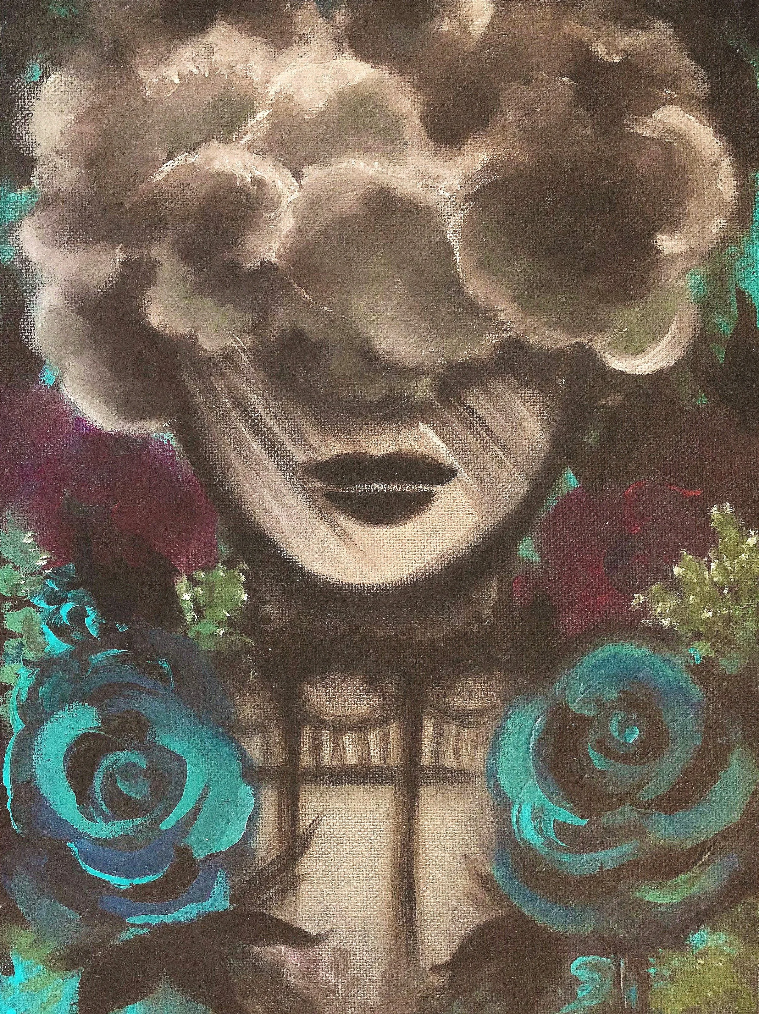 Stormface:
Oil on board; 8" X 10"