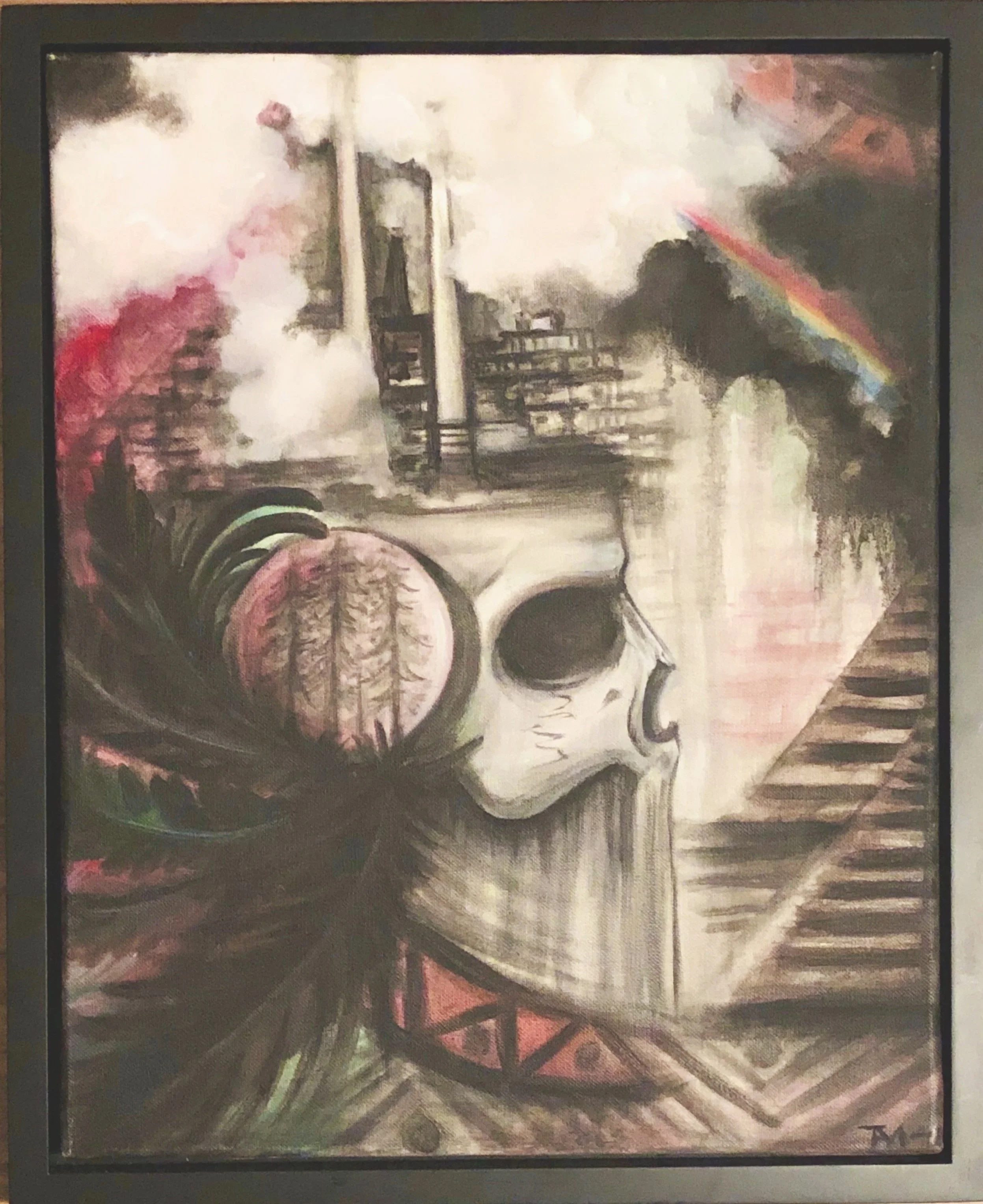 The Machine:
Oil on canvas;16" X 24"