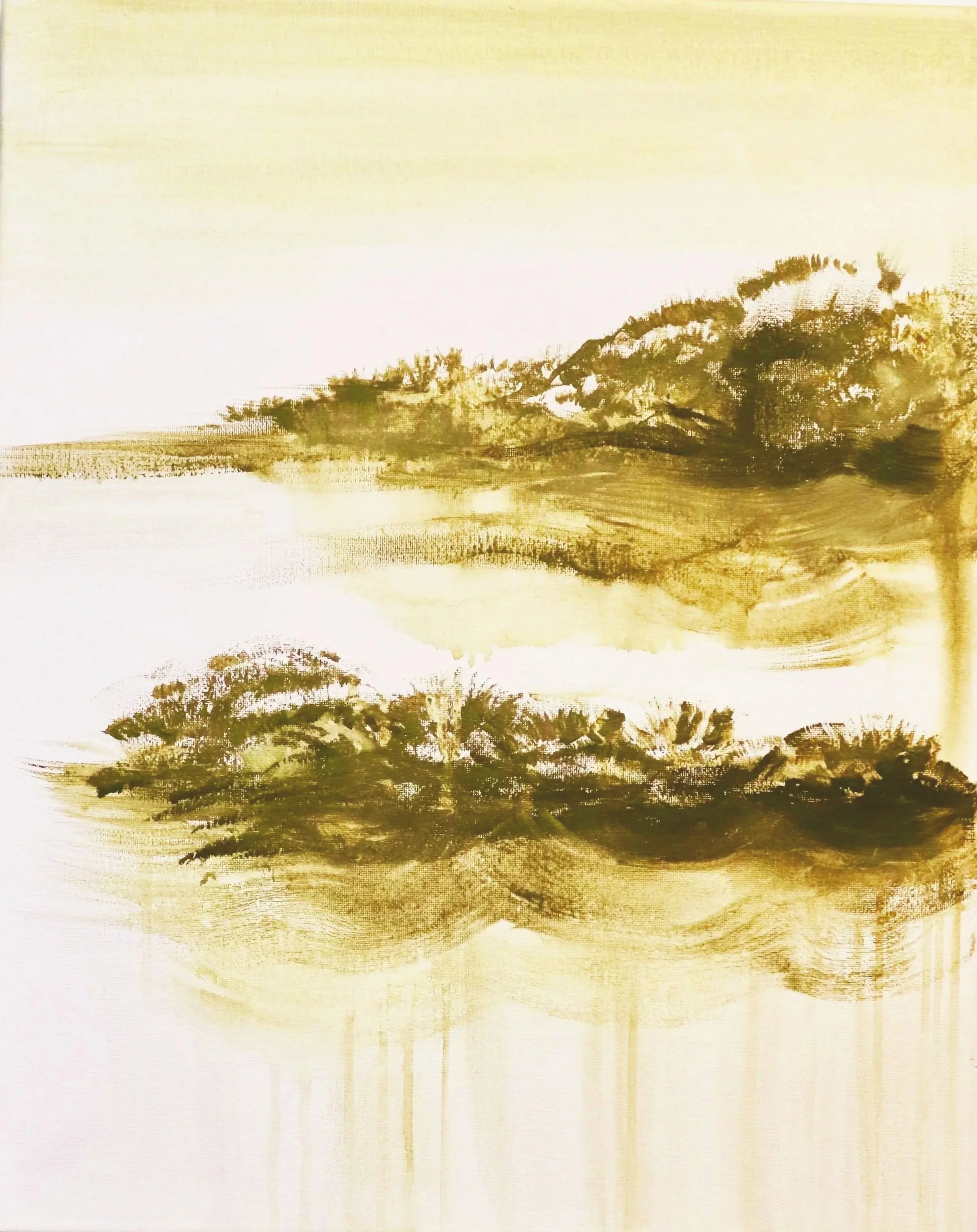 Marshlands:
Acrylic on canvas; 16" X 20"