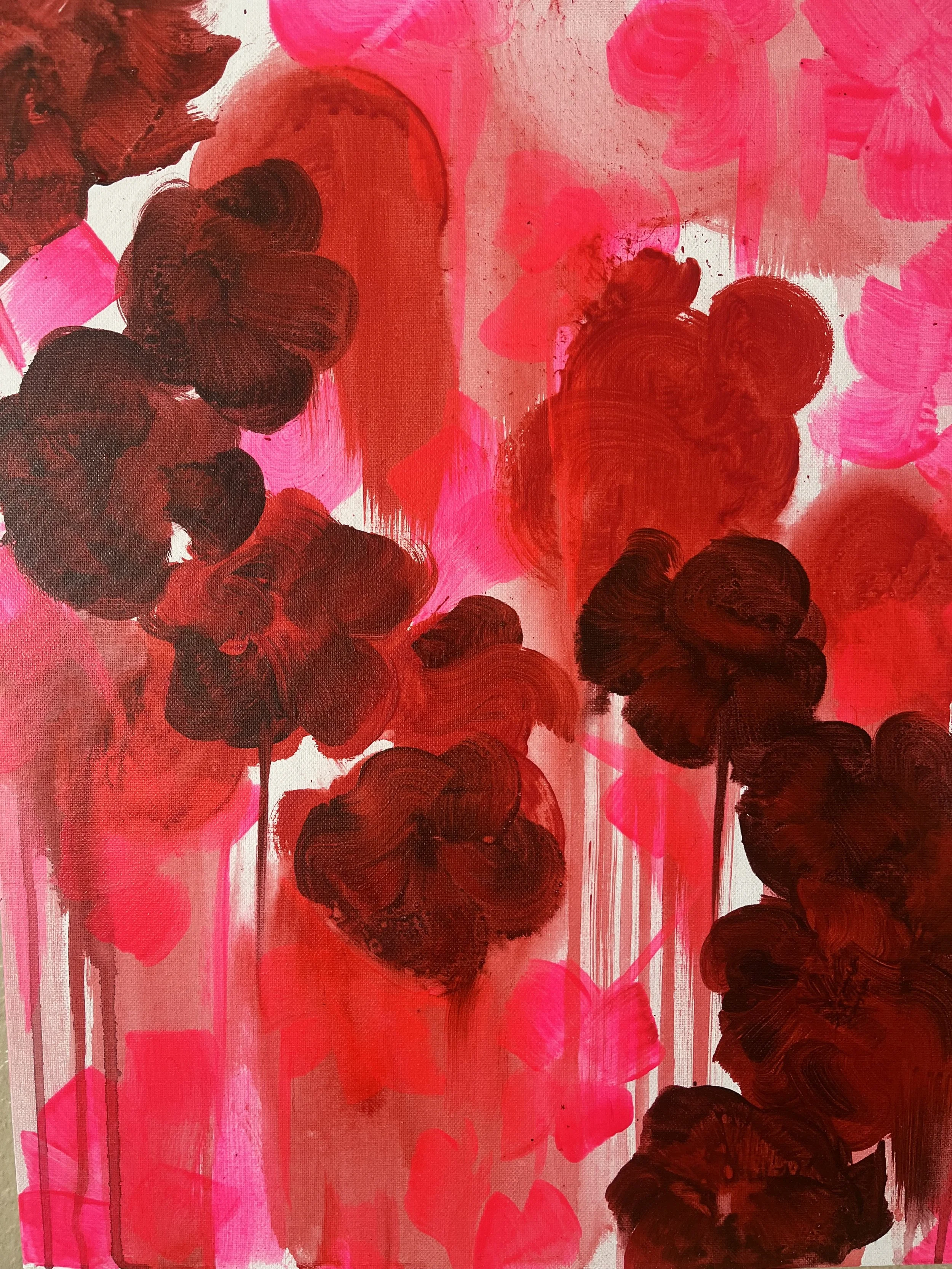 Feminine:

Acrylic on canvas; 16" X 20"