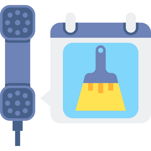 Cleaning brush illustration with soap on a blue background.