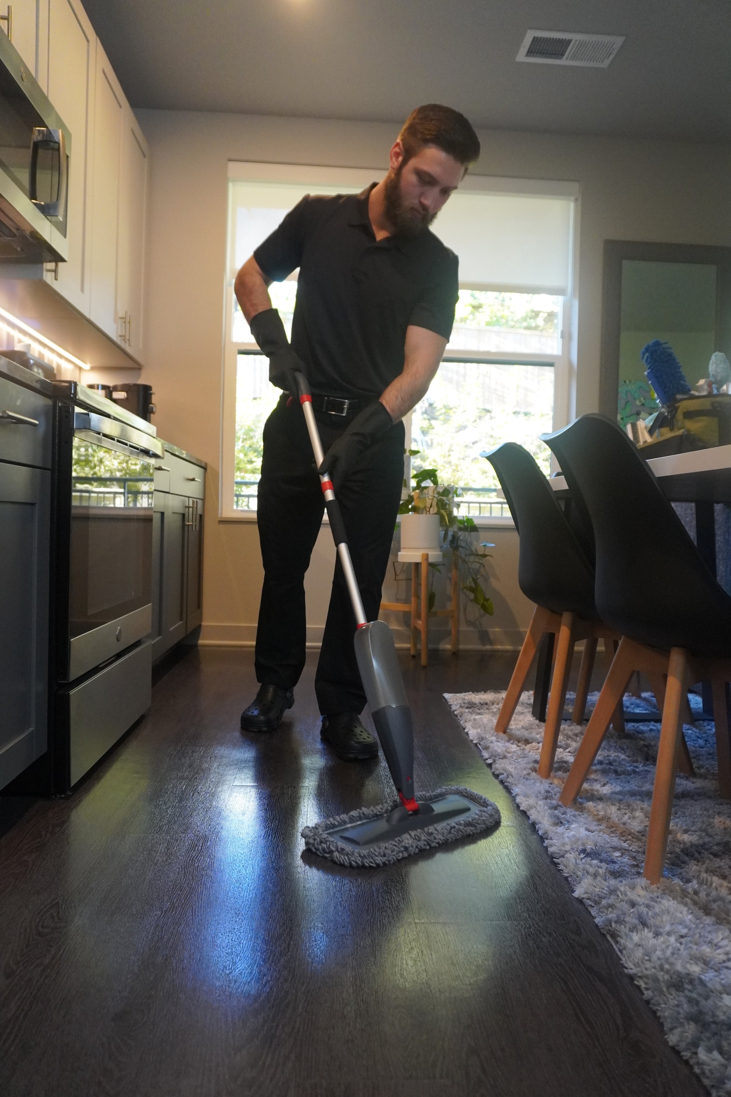 Professional floor cleaning service by AD Clean & Shine in the DMV area, leaving surfaces spotless and polished.