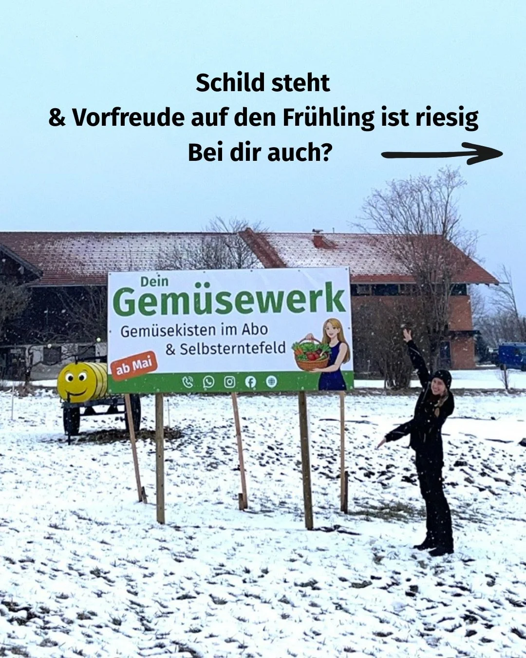❄️ Ja, es schneit und endlich steht mein erstes Schild ❄️
Auch wenn der Garten noch im Winterschlaf ist, w&auml;chst die Vorfreude auf den Fr&uuml;hling jeden Tag ein bisschen mehr.
In ein paar Wochen ziehen die ersten Jungpflanzen ein &ndash;
und