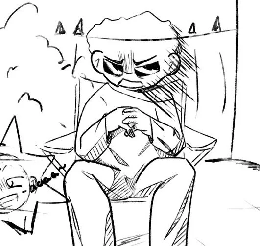 Storyboard panels from the video I&rsquo;ve been working on for the past month and a yuta palmen cus j like this song