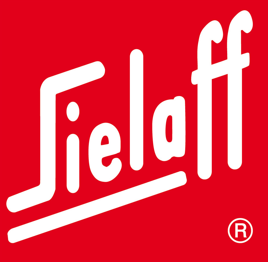 Logo mit rotem Hintergrund und weißen Buchstaben, die das Wort "Jelda" bilden, inklusive registriertes Markenzeichen.