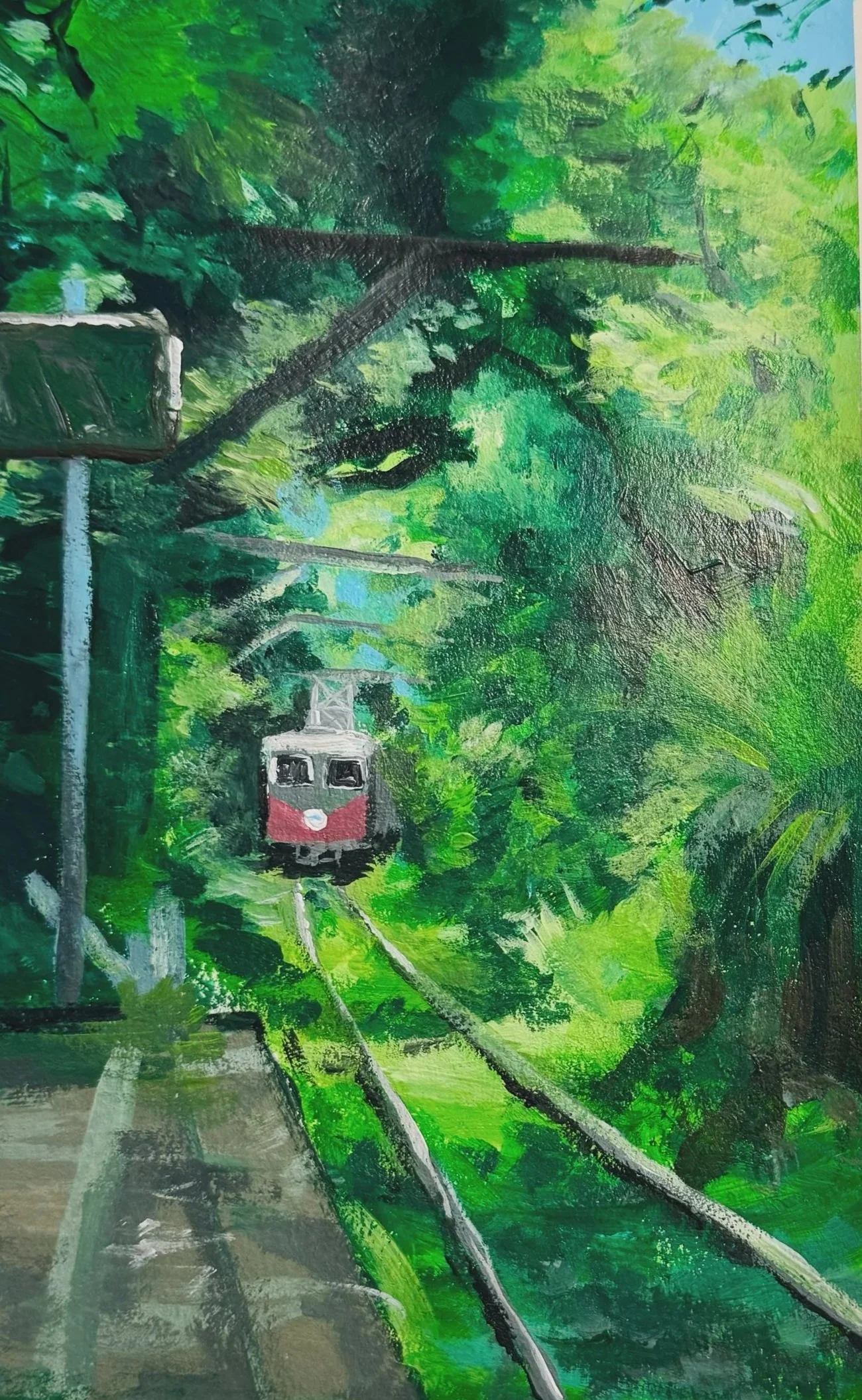 “Whispers of the Woods”
Acrylic paint on paper
03/2024