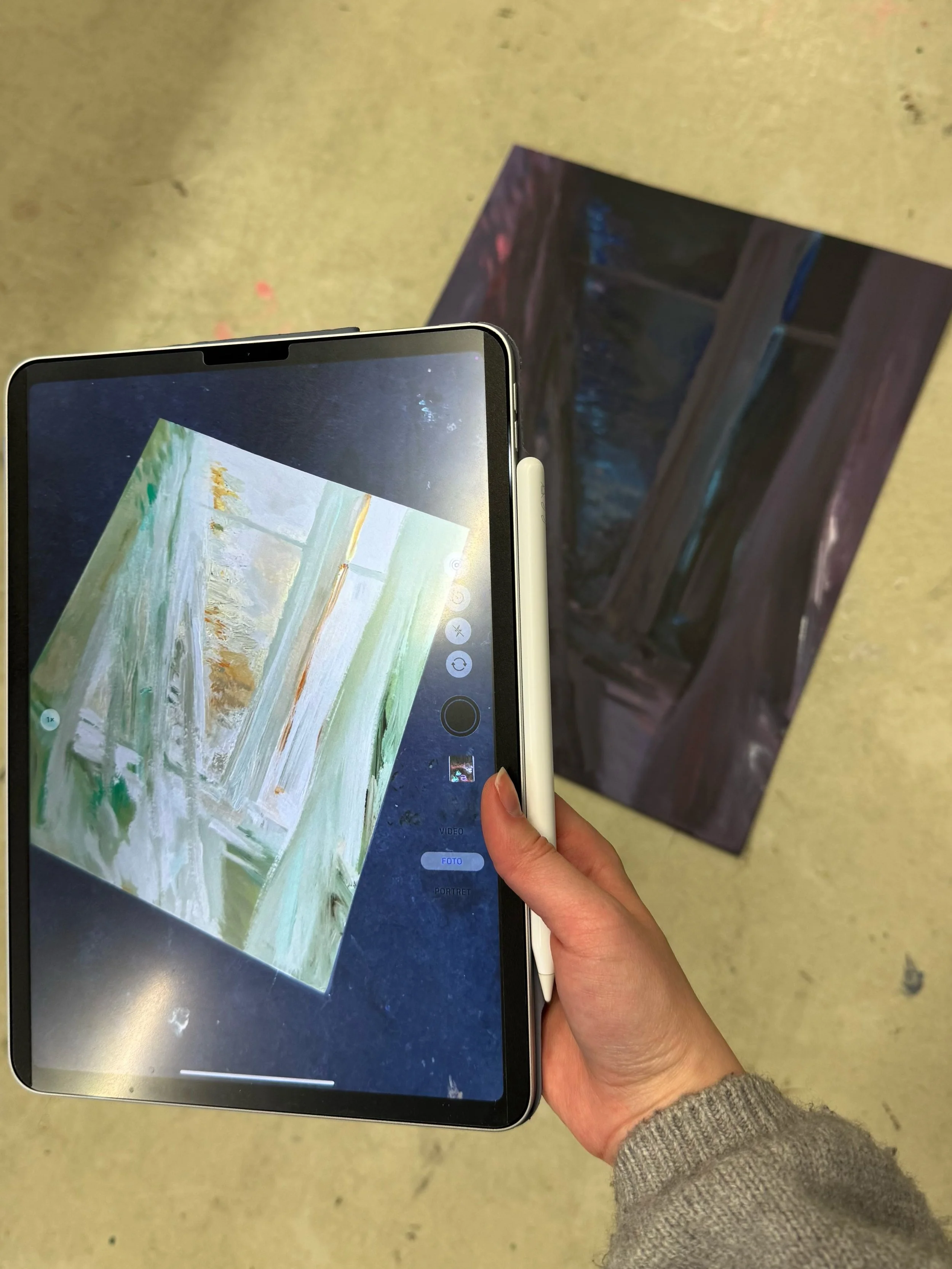 "Theres more that meets the eye"
Acrylic paint on cardstock
04/2025 In this painting, I used a special technique where I painted a scenery using negative colours. People would have to use their phone camera in negative colour as well to be able to vi