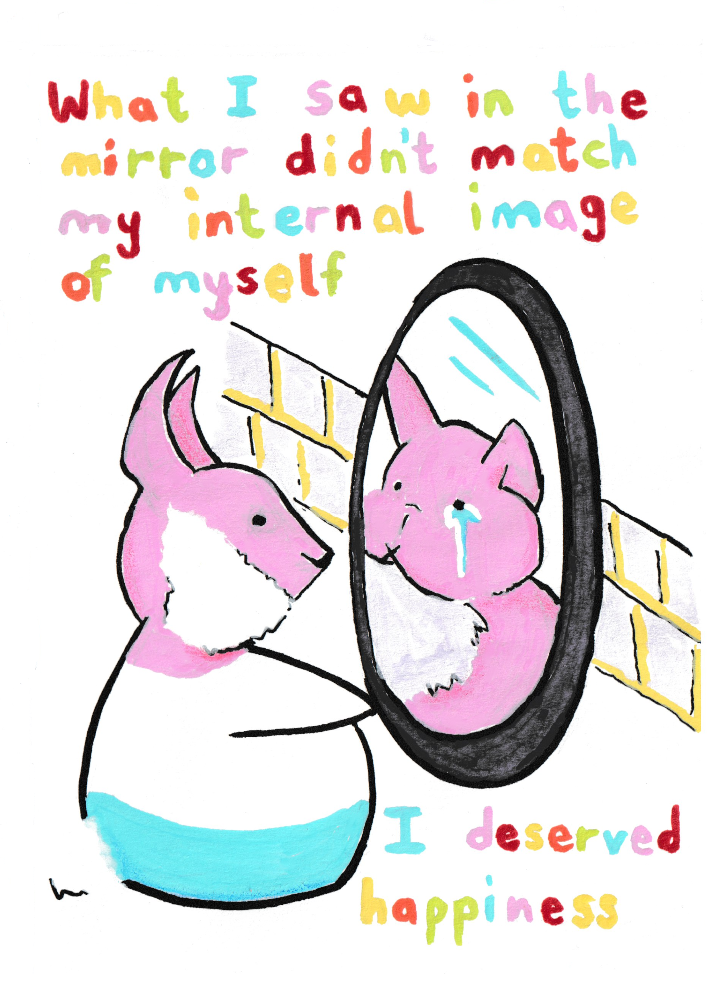 Page 4 from 'My Gender Journey' zine by Kaye Outhwaite, an educational resource on transgender lived experience