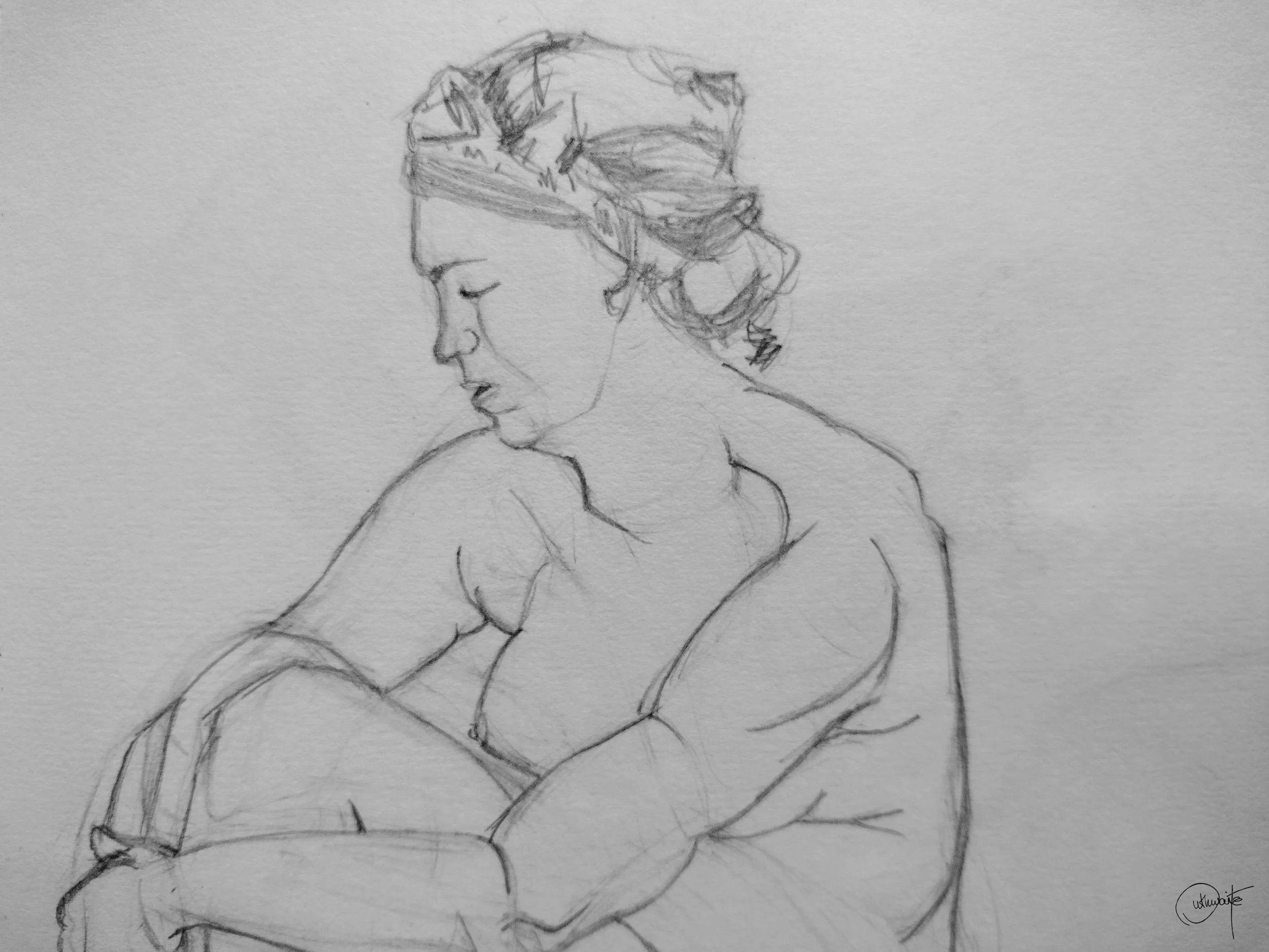 Sketchbook exploration by Kaye Outhwaite