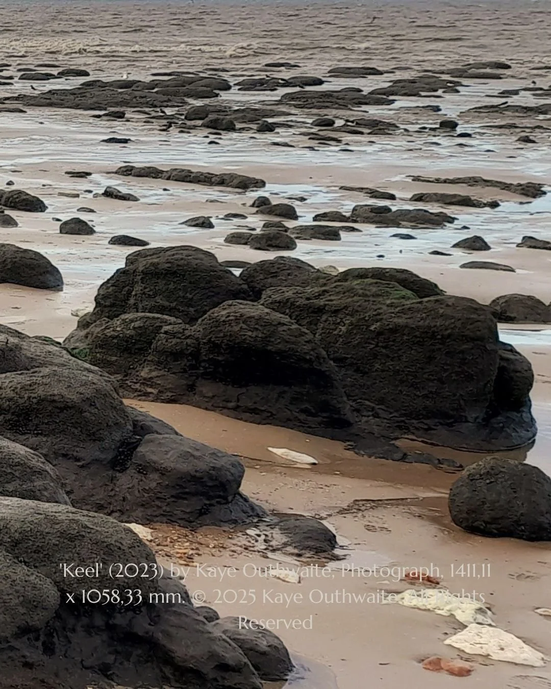 Close-up detail of 'Keel' coastal landscape photograph