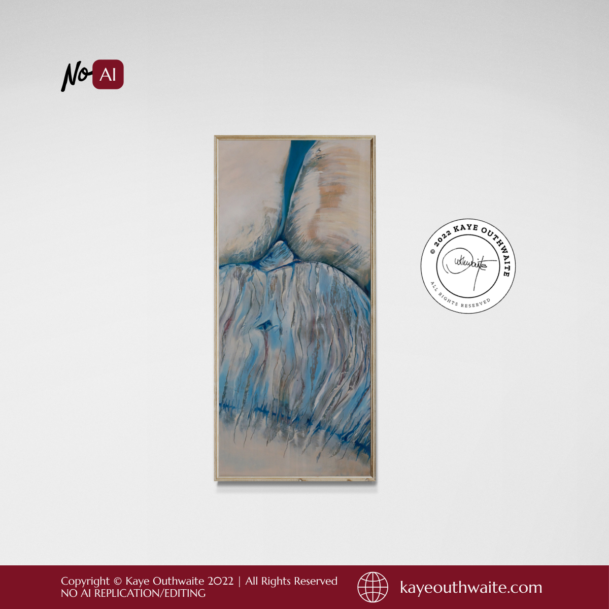 'The Self' (2022) - Original Sgraffito Oil Painting on Wooden Panel