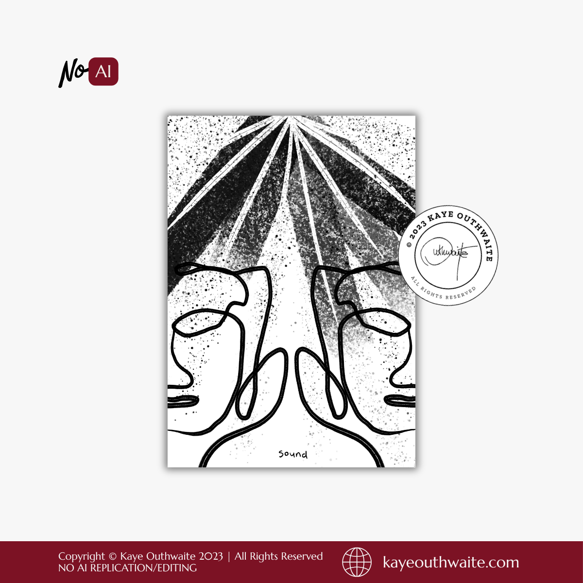 Illustration depicting sensory experience of sound in 'How it Feels to be Autistic' zine