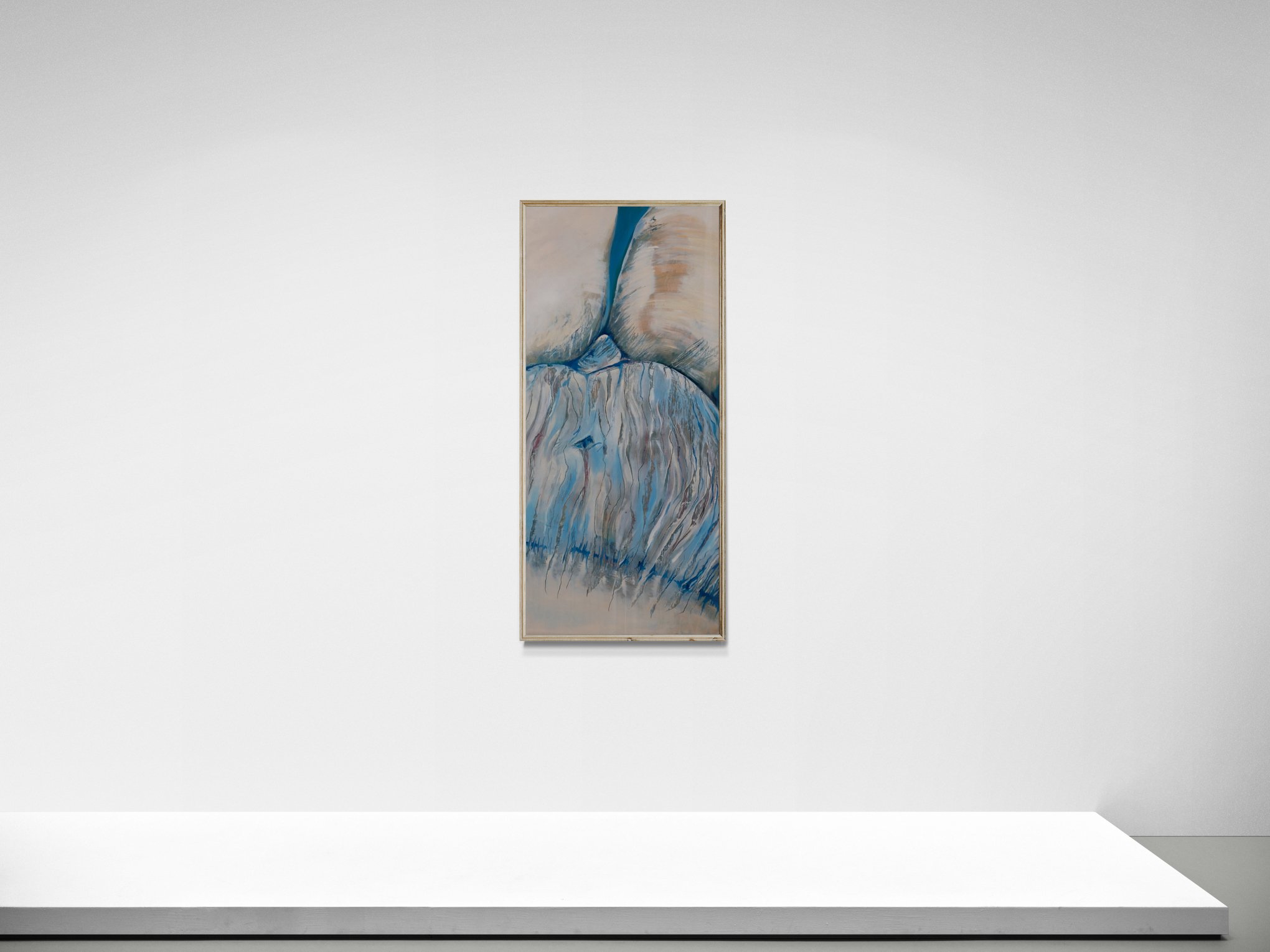 Painting called The Self by multidisciplinary artist Kaye Outhwaite,  hung on a white gallery wall.