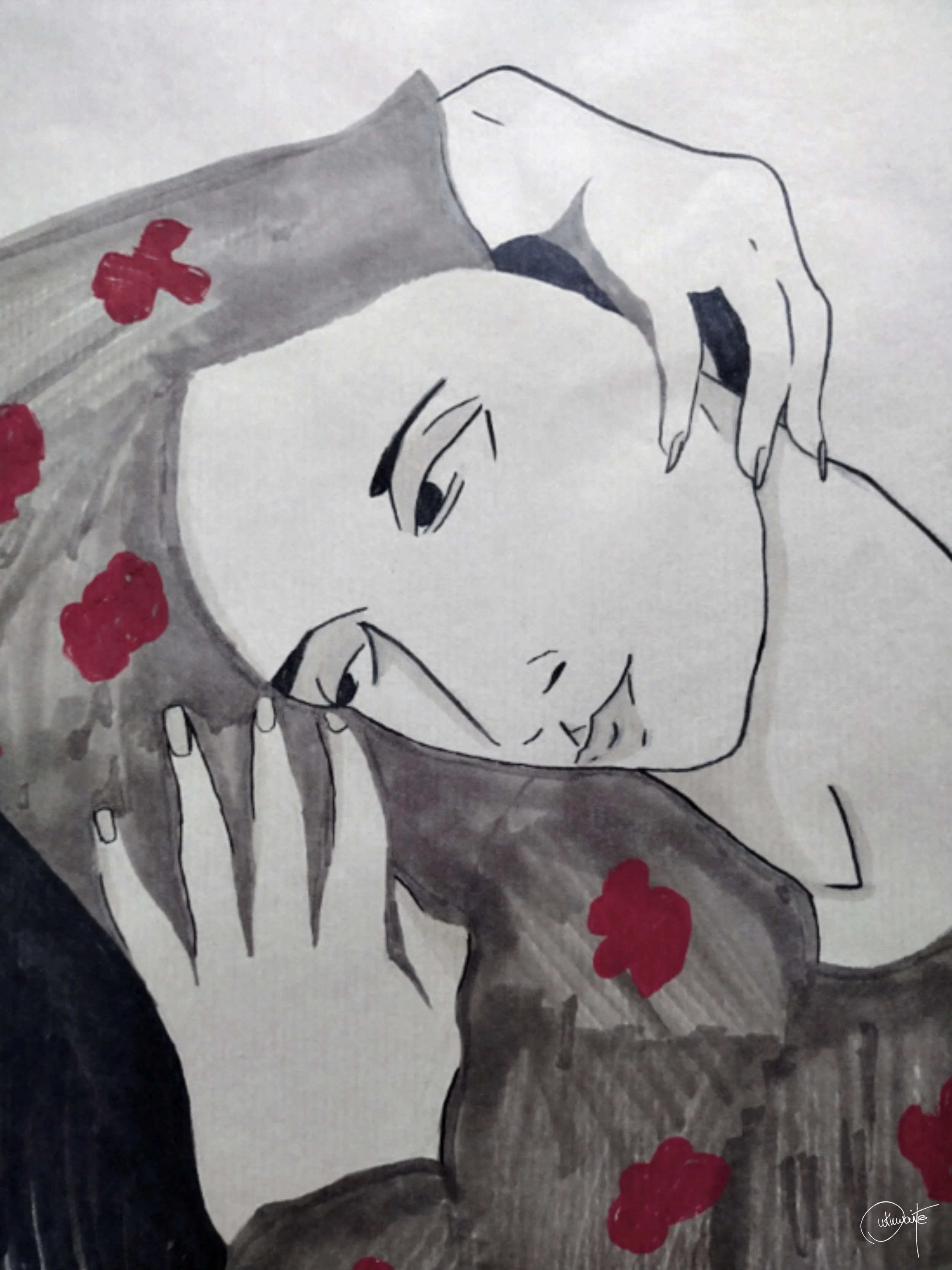 Sketchbook exploration by Kaye Outhwaite