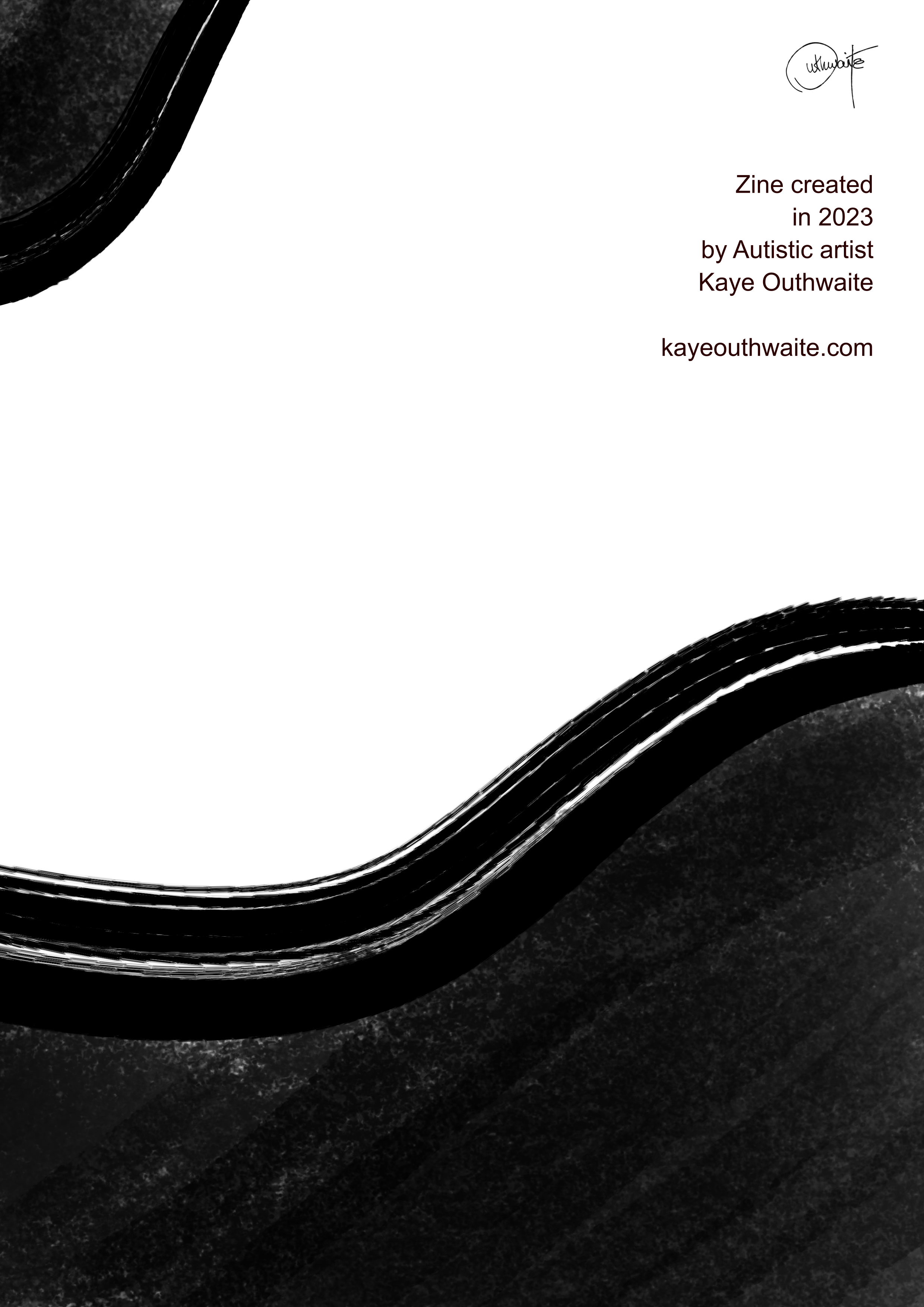 Back Cover from 'How It Feels To Be Autistic' zine by Kaye Outhwaite