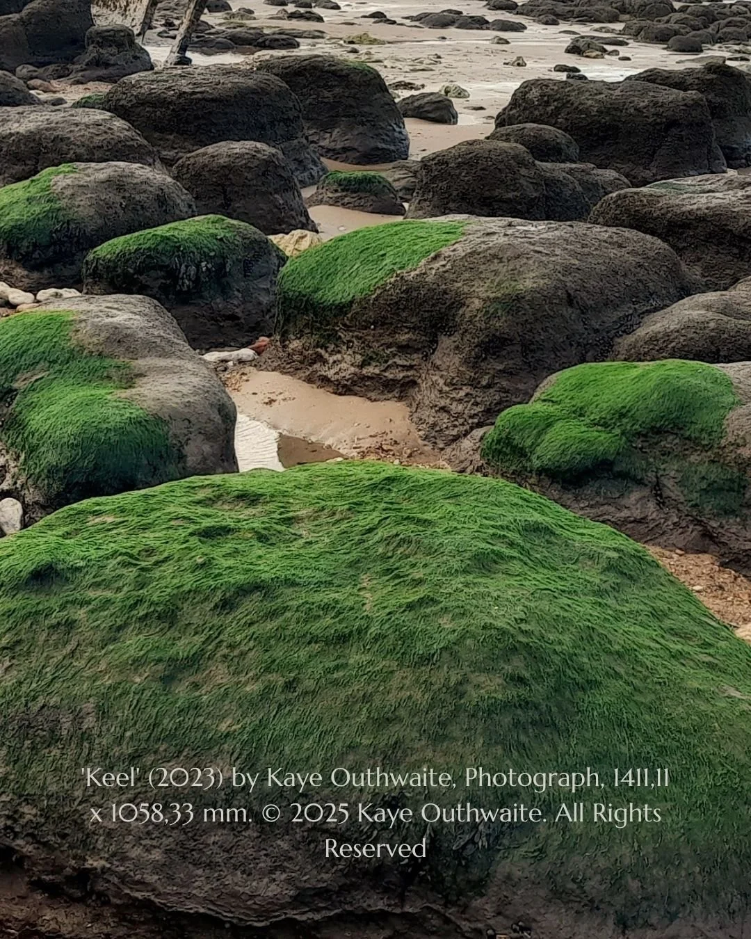 Close-up detail of 'Keel' coastal landscape photograph