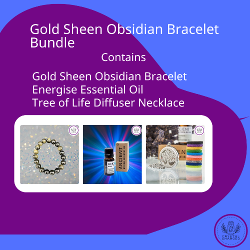 Gold Sheen Obsidian Bracelet Bundle 48