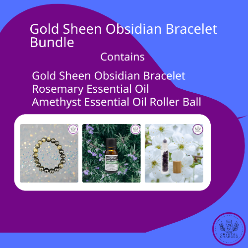 Gold Sheen Obsidian Bracelet Bundle 10