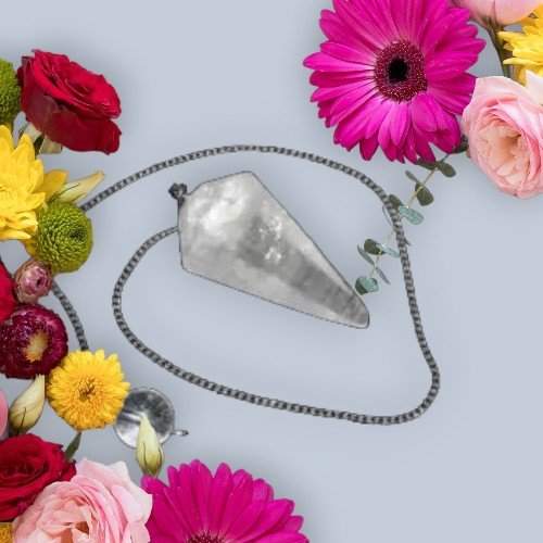 Clear Quartz Pendulum