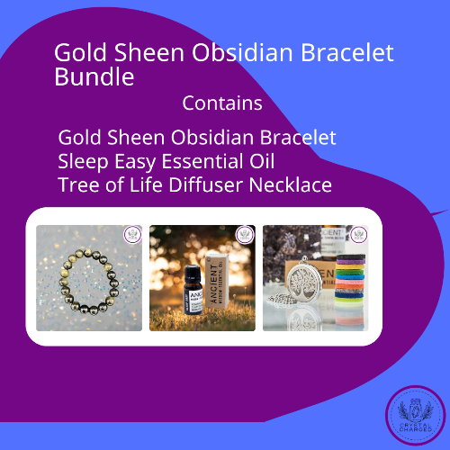 Gold Sheen Obsidian Bracelet Bundle 59