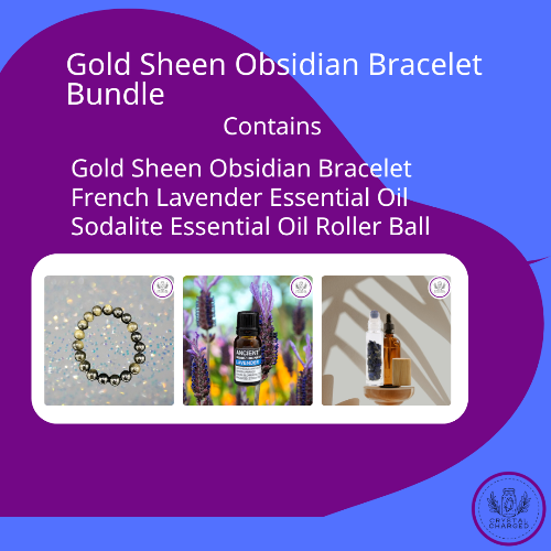 Gold Sheen Obsidian Bracelet Bundle 38
