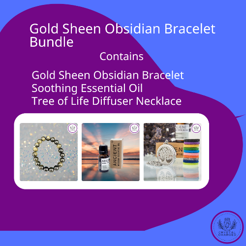 Gold Sheen Obsidian Bracelet Bundle 60