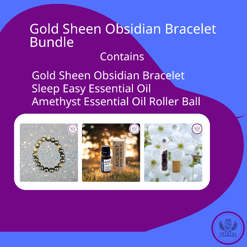 Gold Sheen Obsidian Bracelet Bundle 13