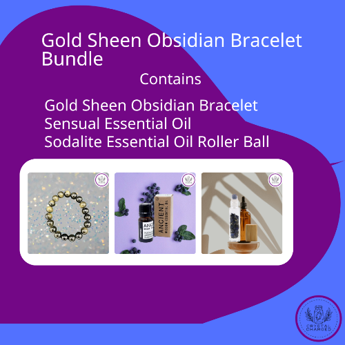 Gold Sheen Obsidian Bracelet Bundle 43